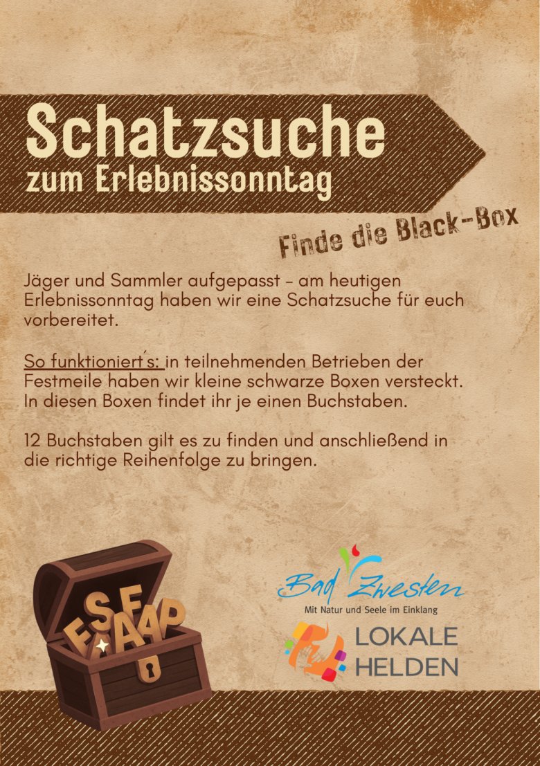 Green and Brown Treasure HuntRustic Illustrative Birthday Poster - 1