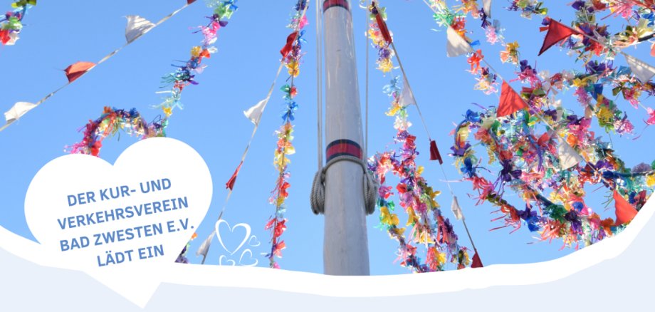 Blau Weiß Foto Maibaum Fest Veranstaltung Flyer - 1